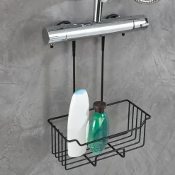 Serviteur de douche en métal TERRIS noir