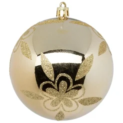 Set 6 boules déco doré