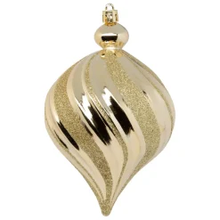 Set 6 boules déco doré