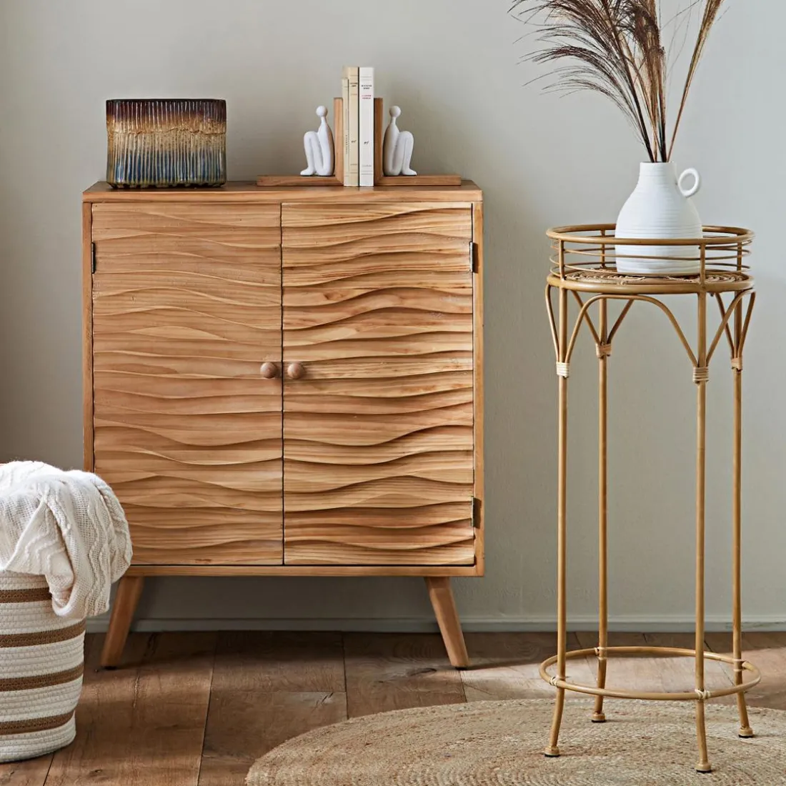 Set 2 serre livres bois et métal