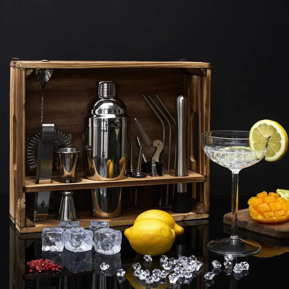 Set A Cocktail 15 Accessoires en Métal