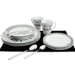 Set de 72 pièces Motif aztèque noir