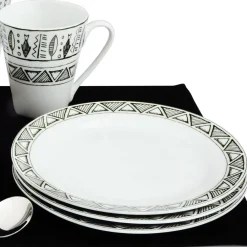 Set de 72 pièces Motif aztèque noir