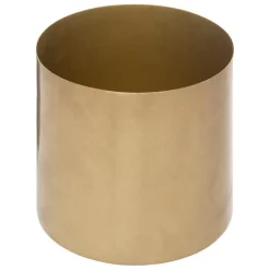 Set de 3 pots en métal doré MAX