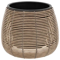 Set de 3 pots en plastique CAM - beige