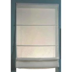 Store Bateau A l'Unité Etamine Unie Blanc