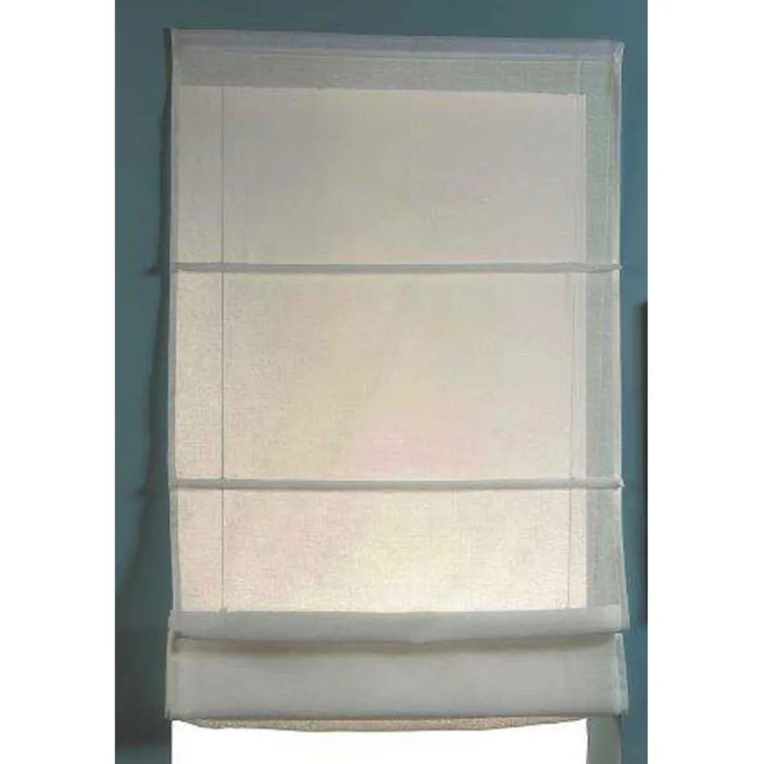 Store Bateau A l'Unité Etamine Unie Blanc