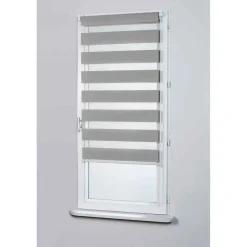 Store Enrouleur Gris JOUR NUIT