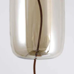 Suspension LED ODALYS Verre Transparent Fumé