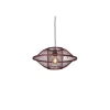 Suspension Maui bambou abat-jour bordeaux