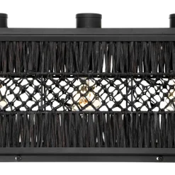 Suspension noir en métal