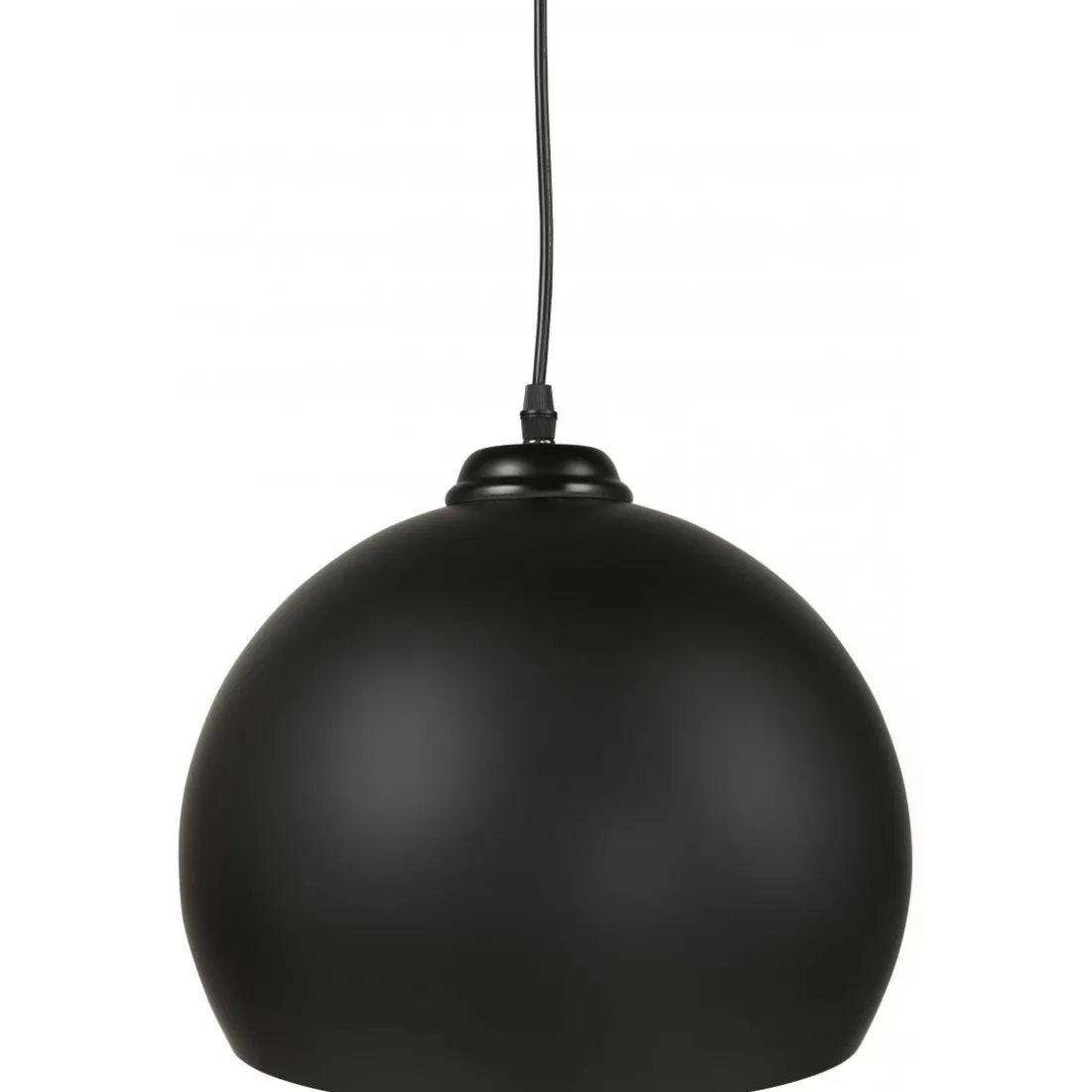 Suspension Sphère en Métal Noir TEMPT