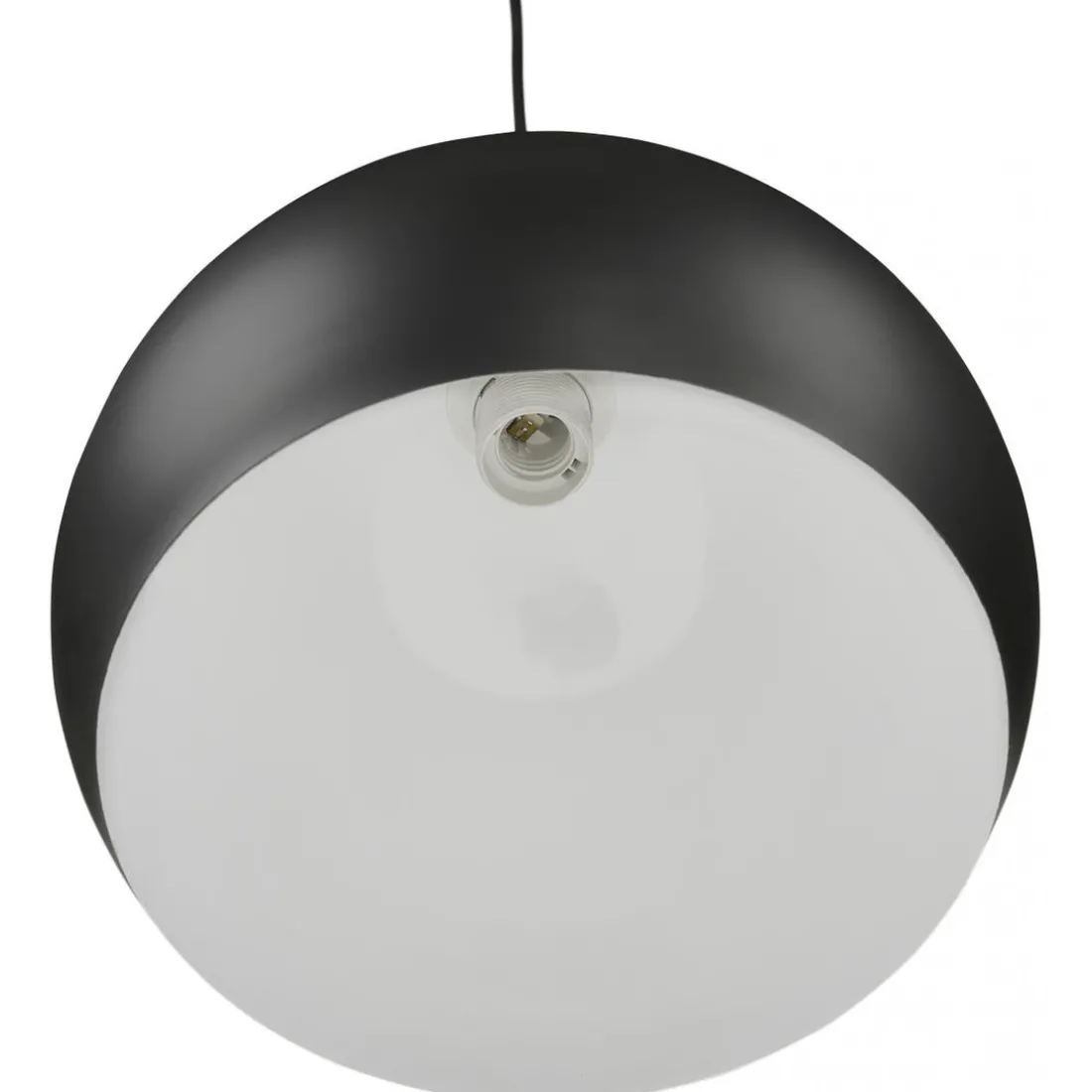 Suspension Sphère en Métal Noir TEMPT