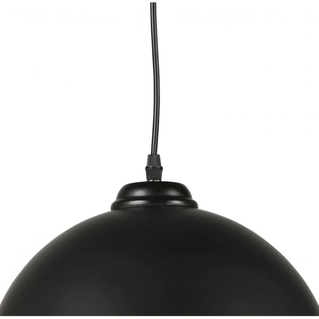 Suspension Sphère en Métal Noir TEMPT