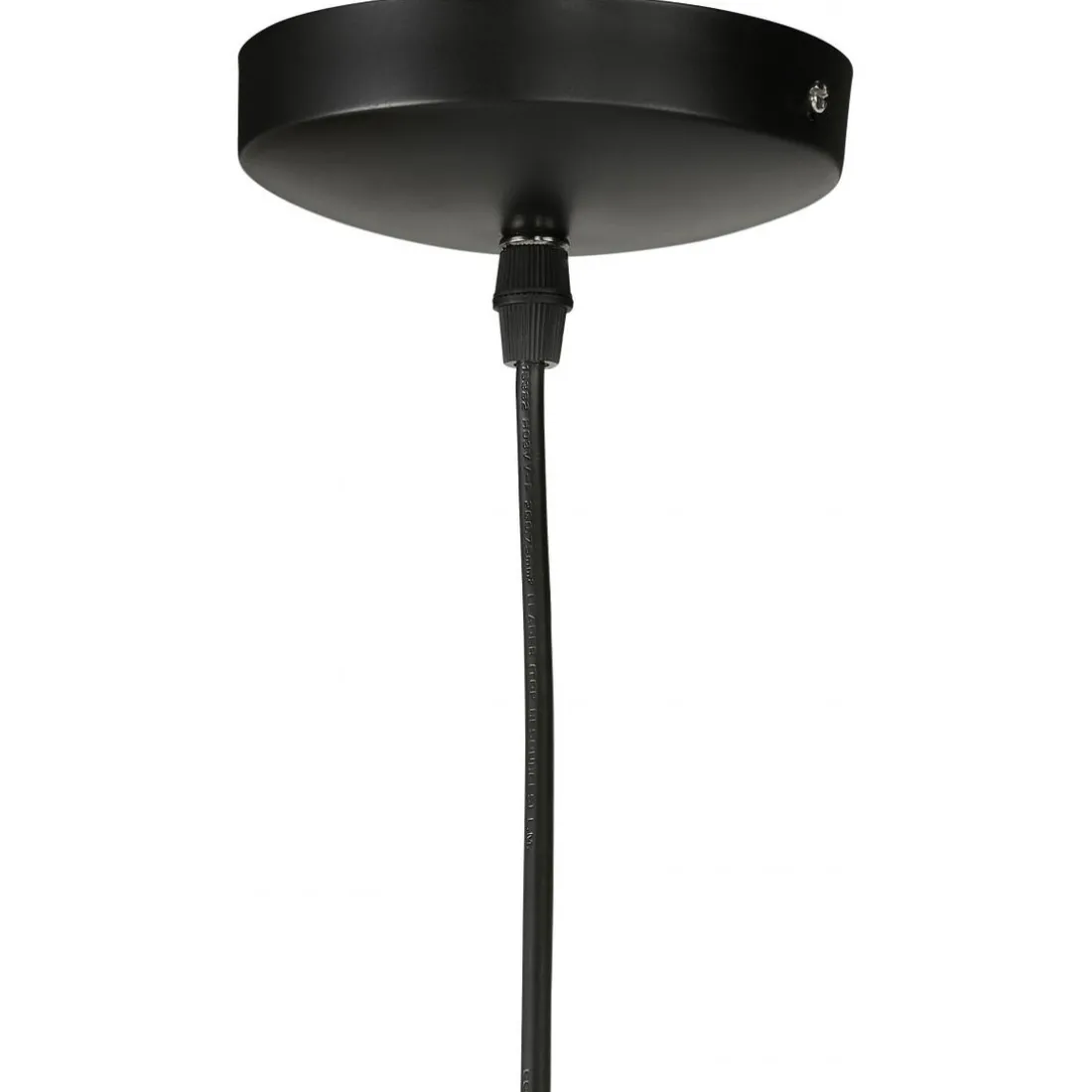 Suspension Sphère en Métal Noir TEMPT