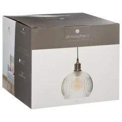 Suspension Verre Transparent Laye D. 20 cm