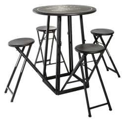 Table 4 Chaises Extérieur D. 77,5 Cm