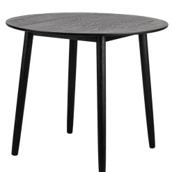 Table à manger 4 personnes ronde en bois Marron