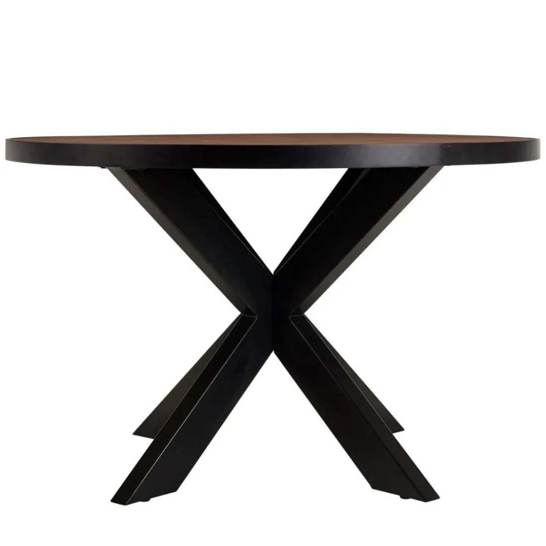 Table à manger 4 places couleur rouille effet pierre BASILE