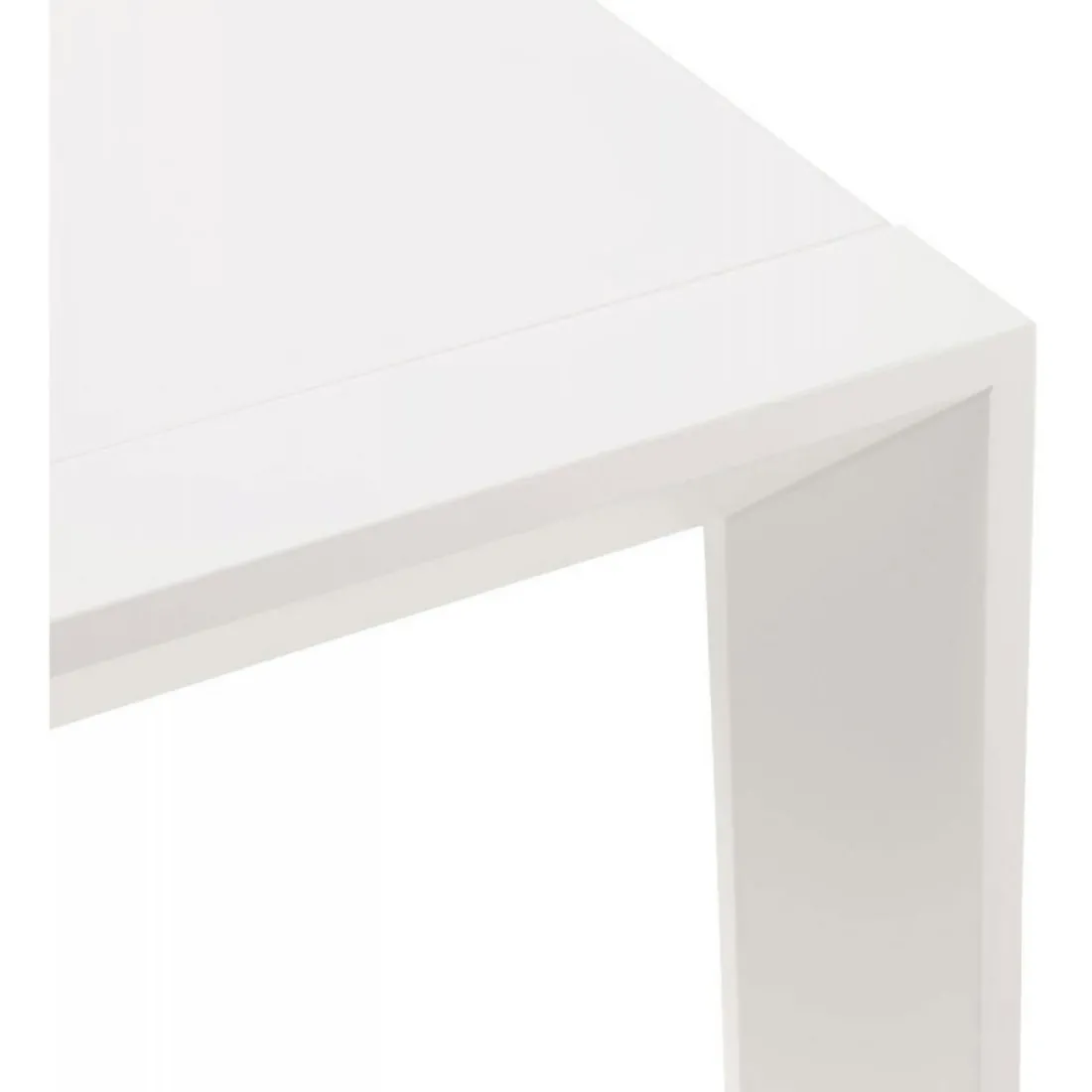 Table à Manger blanche 2 rallonges KIMMIE