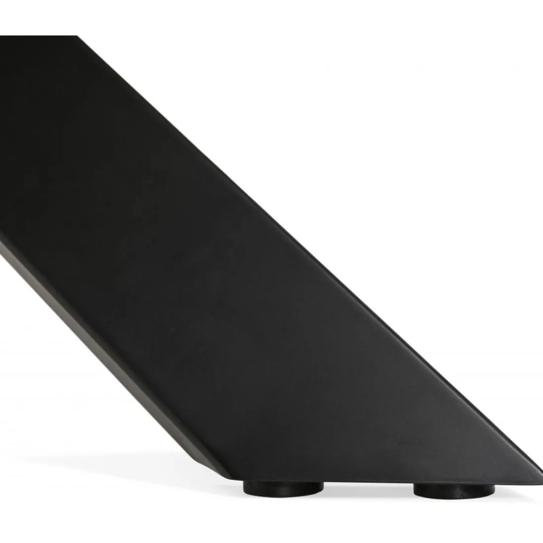 Table à Manger Couleur Naturel Métal Noir ROYALTY