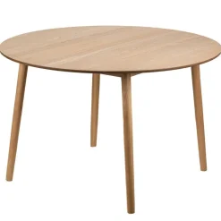 Table à Manger Design Ronde Scandinave Bois TRADITION 6P-MARRON