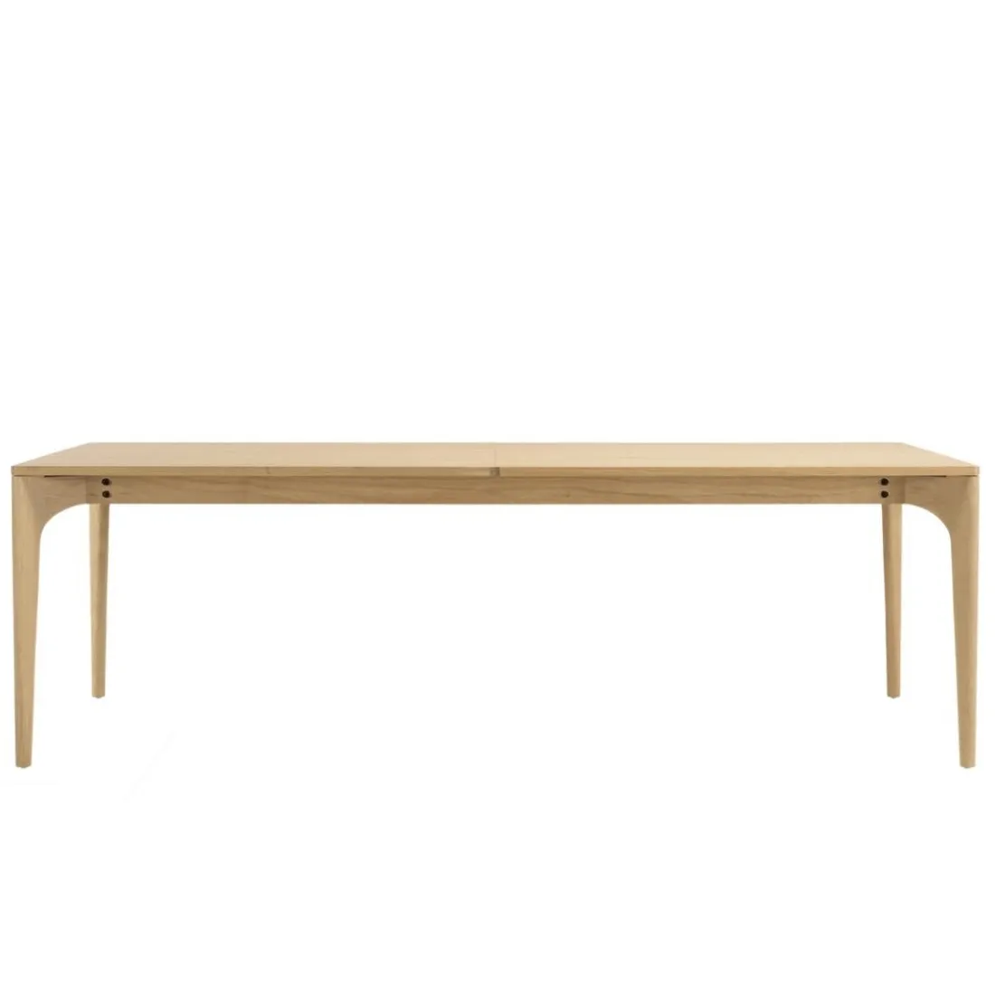 Table à manger extensible naturelle pieds en chêne massif MAXENCE