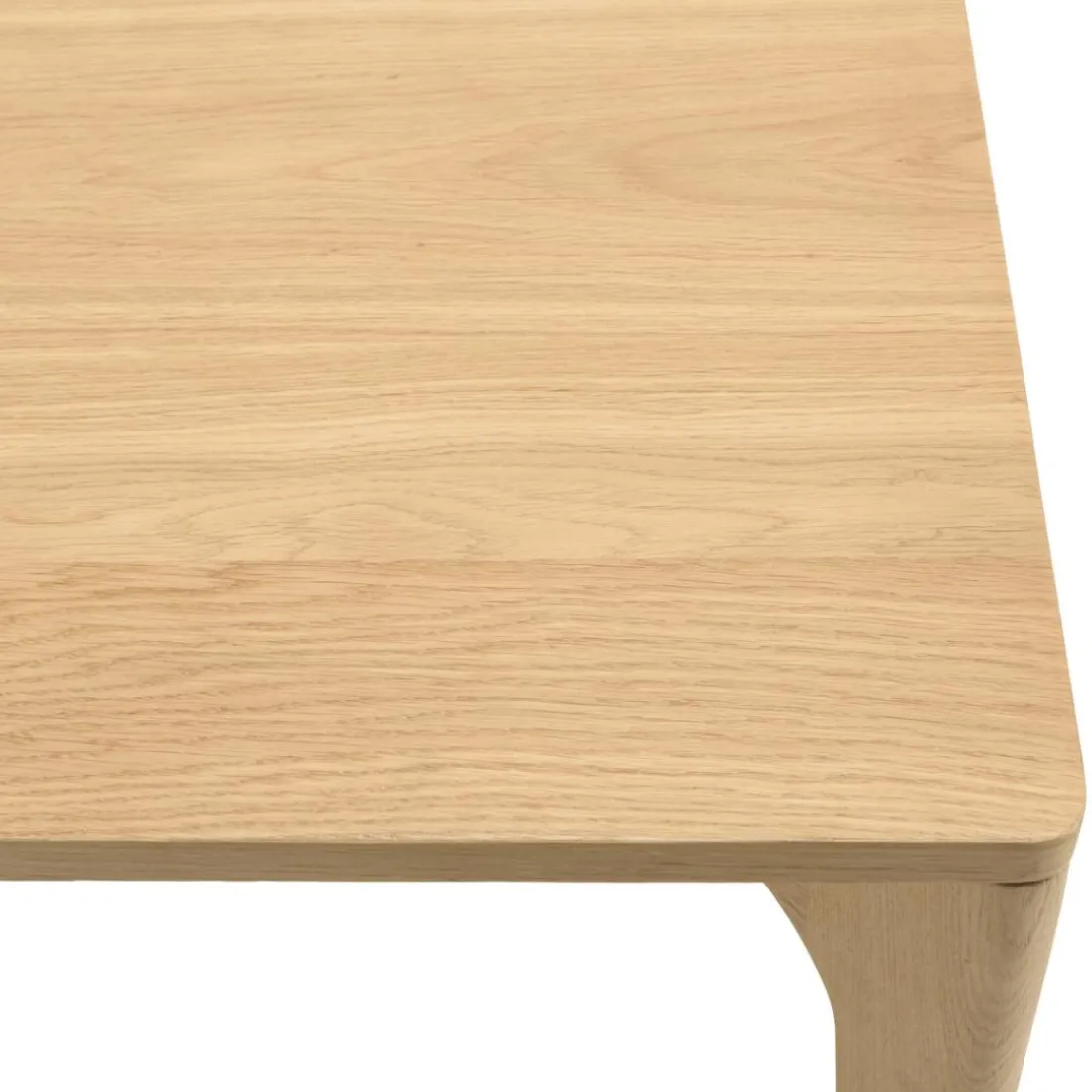 Table à manger extensible naturelle pieds en chêne massif MAXENCE