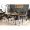 Table À Manger MADISON Bois Teck Recyclé Métal Et Pieds Métal 100 X 45 Cm