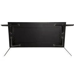 Table À Manger MADISON Bois Teck Recyclé Métal Et Pieds Métal 100 X 45 Cm