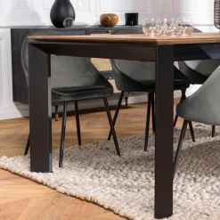 Table à manger MAXENCE 220/6501 pieds métal