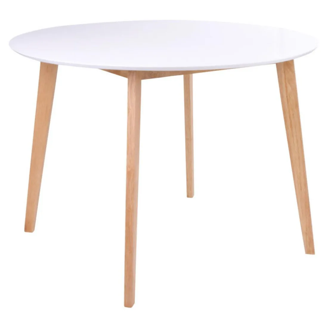 Table à Manger plateau rond en bois VOJENS