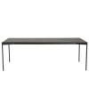 Table à manger rectangulaire Noir piètement métal