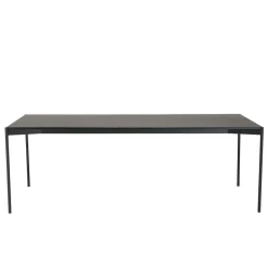 Table à manger rectangulaire Noir piètement métal