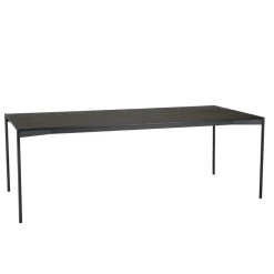 Table à manger rectangulaire Noir piètement métal