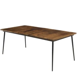 Table à manger rectangulaire en bois mahogany KIARA