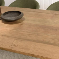 Table à manger rectangulaire en teck recyclé MAXENCE