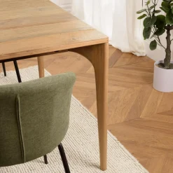 Table à manger rectangulaire en teck recyclé MAXENCE