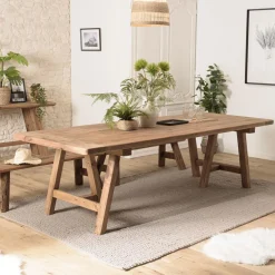 Table à manger rectangulaire bois Pin recyclé