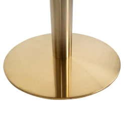 Table à Manger Ronde en Acier Imitation Marbre COUCI