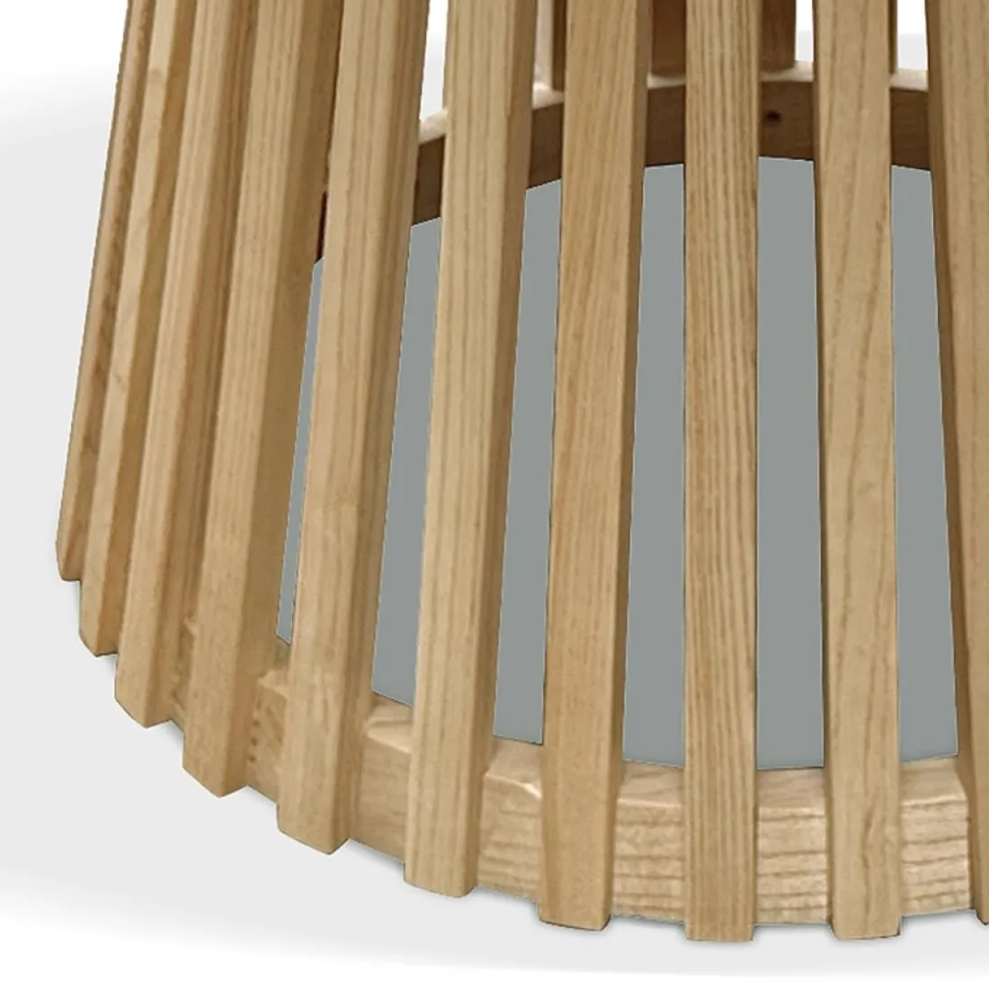 Table à manger ronde 'PERI' en bois naturel