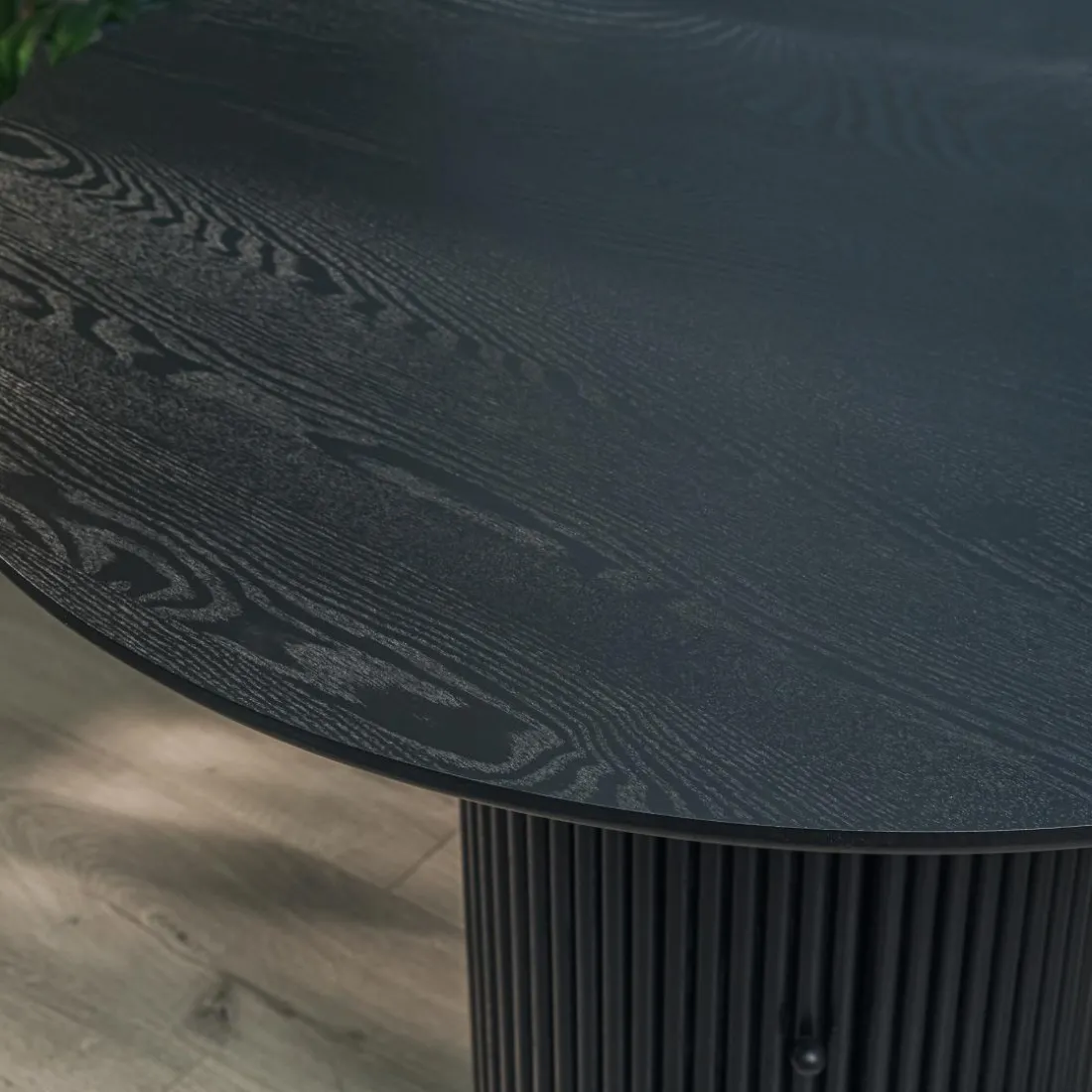 Table a Manger 4 personnes Ronde Bois Noir