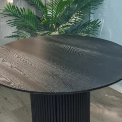 Table a Manger 4 personnes Ronde Bois Noir