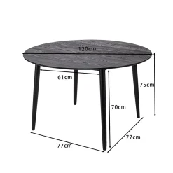 Table a Manger Design Ronde Scandinave Bois