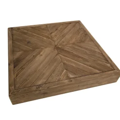 Table Basse Carrée ANDRIAN Bois Pin Recyclé