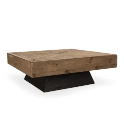 Table Basse Carrée ANDRIAN Bois Pin Recyclé