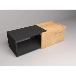 Table Basse Couleur Chêne Noir SLIDE