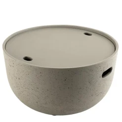 Table basse de jardin ronde 58x58 cm béton