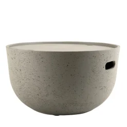 Table basse de jardin ronde 58x58 cm béton