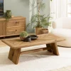 Table basse rectangulaire bois pin recyclé SANDY